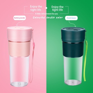 [Ready Stock] Small Juicer Portable Fruit Juicer Juice Cup Electric USB Mini Blender Household Juice