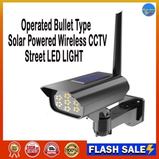 [COD] Original Easy to Install Remote Operated Bullet Type Solar Powered Wireless Cctv Street Led Li