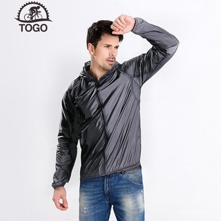 【TOGO】Sun Protection Men Hooded Jacket Waterproof Quick Dry Outdoor Anti-UV Coat Summer Cool Jacket (4)