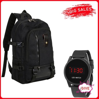 Laptop Backpack for 14'' Travel Men Bag Fashion Sports Backpack with free Touch Screen WatchLaptop B