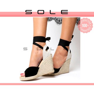SOLE Amber Abaca Wedge Sandals