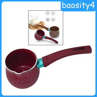 [baosity4] Non-stick Sauce Pan Butter Warmer Chocolate Melting Pot Handy Coffee Pot with Plastic Handle