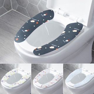 Soft Stretchable Washable Toilet Seat cover / Universal Bathroom Toilet Seat Cover Pads / Thicker Warmer Toilet Seat Lid Covers