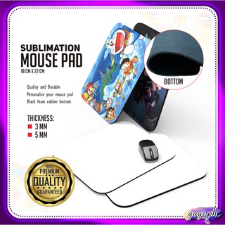 Sublimation Blank Rubber Mouse Pad 18cm x 22cm || 3MM / 5MM