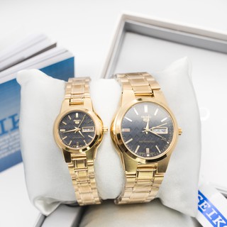 Seiko Couple Watch Gold Silver for men women steel watch