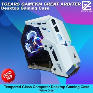TGEARS GAMEKM GREAT ARBITER Tempered Glass Micro ATX-ITX Desktop Gaming Case | Gilmore Mall