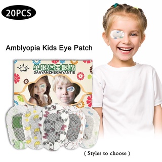 20pcs/set Kids Amblyopia Eye Patches Non-woven Cartoon Eye Patches Kids Breathable Amblyopia Patch