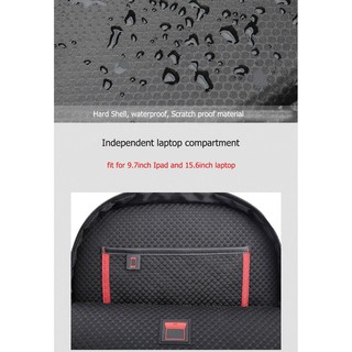 ARCTIC HUNTER Hard Shell Multifunction Laptop Backpack Waterproof Men Fashion Bag (4)