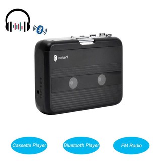 Portable Standalone FM Radio Auto-reverse Bluetooth Cassette Player