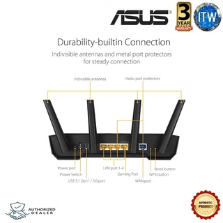 ✉❏❀ASUS TUF Gaming AX3000 Dual Band WiFi 6 Gaming Router