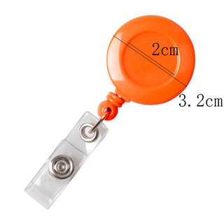Key Ring Retractable Pull Chain Clip ID Holder Badge Reel (7)