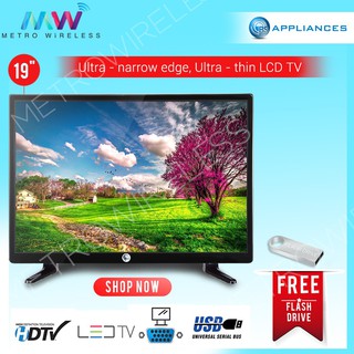 BS Appliances 19" Slim Full HD LED TV with FREE USB Flash Drive
