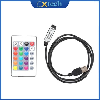 24Key RGB USB Led Strip IR Remote Controller for 5V Led strip SMD 3528 5050 2835
