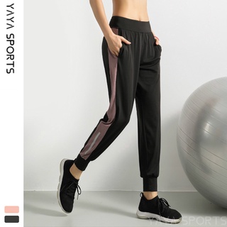 Women's wear☼☢Women s new sports pants loose night running reflective fitness pants pocket casual tr