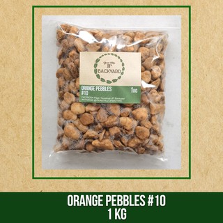 JP Backyard | Orange Pebbles size:#10 - 1 kilogram | for Plants and Aquarium