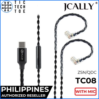 JCALLY TC08 USB Type C 8-Core Braided Upgrade Cable with Mic Built-In DAC