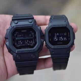 Couple Watch 2pcs DW5600 + GX56BB all black waterproof digital Sport Watches