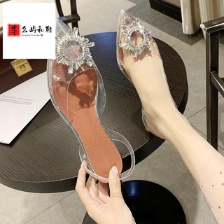 Good quality and many sizes∈Free shipping is of good quality☽⊙Womens Plus Size Sandals Large Size Women's Shoes 41 43 Fat Sister Summer 2021 New Low-Heeled Transp 143