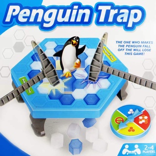 SAVE THE PENGUIN MINI TRAP GROUP FAMILY FUN GAMES TOYS Ice Breaking Saving the Penguin Table Game