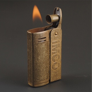 Genuine IMCO Lighter Vintage Copper Kerosene Lighters Retro Flame Petrol Lighter NoveltyFashionable