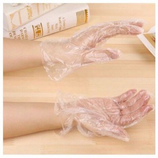 100 Pcs Disposable Plastic Gloves Food Handling Safety Gloves Cleaning Gloves (7)