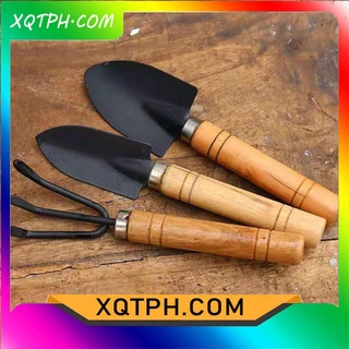 XQTPH.COM/3pcs Mini Garden Plant Gardening Shovel Rake Tool Set With Wooden Handle-Z314/Z315