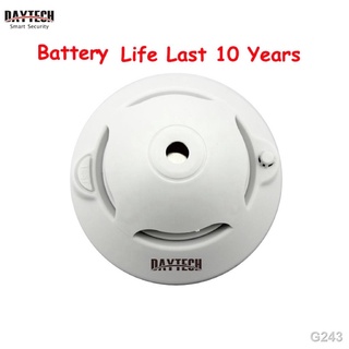 ☾♛Daytech Smoke Detector 10 years Life Battery Model Fire Detector Photoelectric Smoke Sensor Alarm
