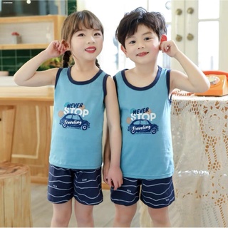 New products❁(0-4 Years) Baby Corp Terno for Kids Boys Girls Sando Tank Top + Shorts Set Shirt T Shi
