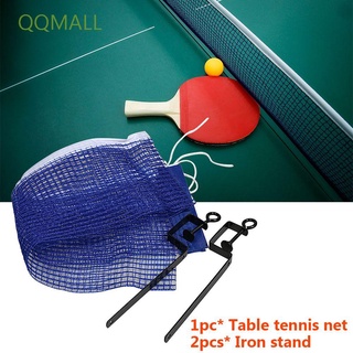 QQMALL Outdoor Table Tennis Net Indoor Ping Pong Grid Table Tennis Mesh Ping Pong Clamp Entertainment Supplies Games Replacement Foldable Sports Table Net Rack/Multicolor