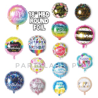 18 inch Round Foil Happy Birthday Theme Balloon Party Decoration