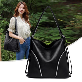 Women's Shoulder Bags 2021 Hit Large Female Hobo Bag Retro Big Pu Leather Messenger Handbag Ladies
