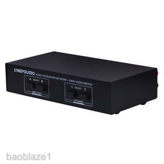 [BAOBLAZE1] 2 in 2 out 2 Way Passive Speaker Selector Switcher Splitter Switch Box (4)