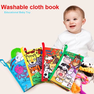 New Baby Toys Infant Kids Early Development Cloth Books Learning Education Unfolding Activity Books