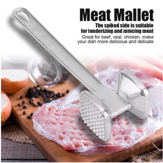 1pcs Meat Beaf Steak Tenderizer Mallet Hammer Knife Cooking Tools Stainless Steel Double-sided Meat