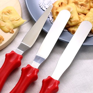 BigTin 3in1 Set Kitchen Stainless Steel Baking Spatula Tools Cake Cream Decorating Pastry Scraper
