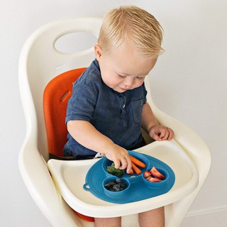B99 Baby Míckey Non-Slip Silicone Placemat Feeding Plate BPA Free Suction Plate