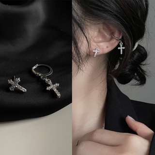 Korean Pearl Silver Earrings for Women Crystal Tassel Elegant Oversized Stud Earrings Jewelry Accessories (4)
