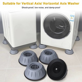 4Pcs Washing Machine Rubber Mat Universal Anti-Vibration Feet Refrigerator Base Fixed Non-Slip Pads