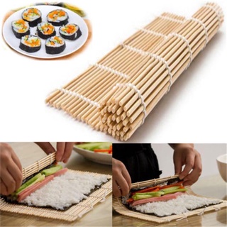 Sushi Mat Bamboo Maker Kit Rice Roll Mold DIY Mould Roller QqvS