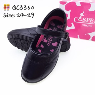 School shoes QC3360 black shoes kids shoes girls fashion