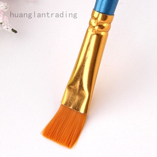 Huanglantrading 10 watercolor brush set nylon hair oil brush