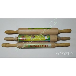 {new}Wooden rolling pin (movable body)