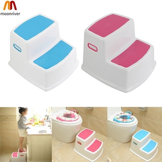 MR 2 Step Stool for Kids Toddler Stool for Toilet Potty Training Slip Bathroom Kitchen eikC