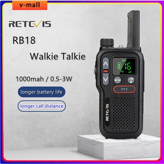 Retevis RB18 mini walkie talkie 1/2/4 PTT PMR446 outdoor remote control high-power portable (1)