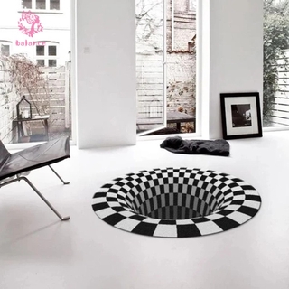 Vortex Illusion Rug 3D Trap Effect Printing Carpet Bedroom Living Room Study Room Floor Mat (5)
