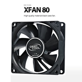 DeepCool XFan 80 Case Fan Black Hydro Molex 20db 1800rpm (Black)