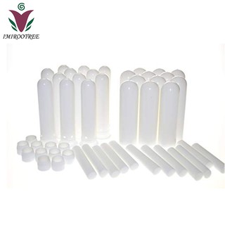 30PCS Imirootree White Essential Oil Inhaler Sticks Blank Nasal Wicks for Aromatherapy