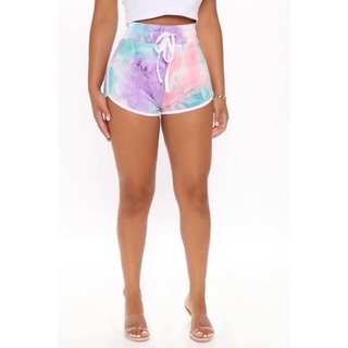 Sexy Tie Die Booty Dolphin shorts with Drawstring Knot