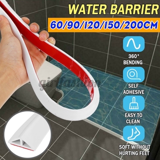 Silicone Shower Water Barrier Threshold Water Dam Collapsible Retention Bathroom