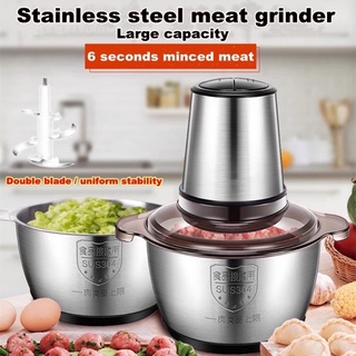 Stainless Steel Electric Meat Mincer Food Processor Electric Meat Grinder Household Food Chopper